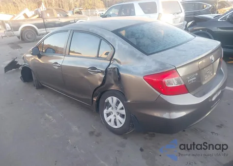 2012 Honda Civic Lx из США, поврежденный, VIN 2HGFB2F50CH593458